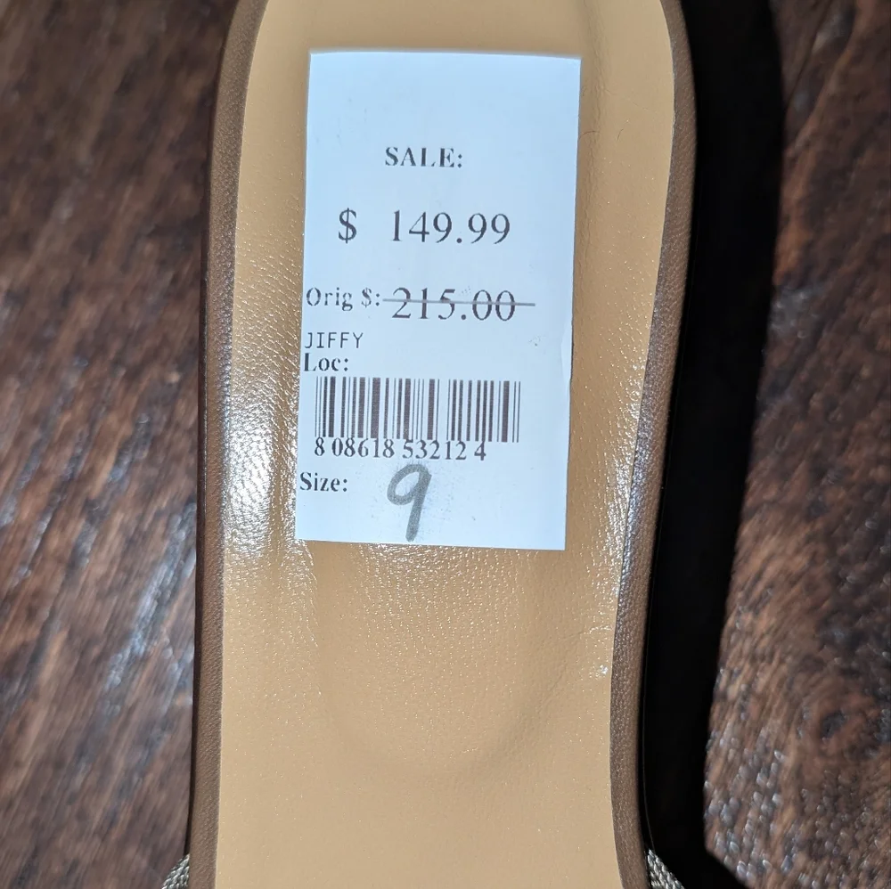 NWT Stuart Weitzman Brown and Tan Slide Sandalss - Picture 4 of 8